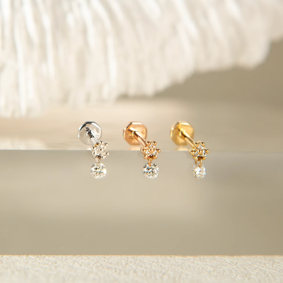Clover shimmy diamond flat back